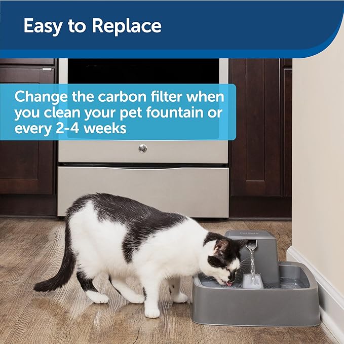 PetSafe Drinkwell Avalon & Pagoda Fountain Activated Carbon Filters - Better Hydration Choice - Long-Lasting Purity - Odor-Free Drinking - Universal Filter Replacement (Pack of 120)