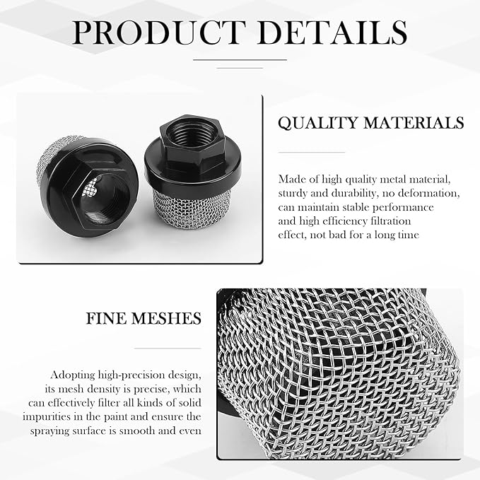 4Pcs Hose Inlet Strainer Filter, Water Pump Filters, Garden Hose Filter, Water Hose Filter for Sprayer (0.8 in)