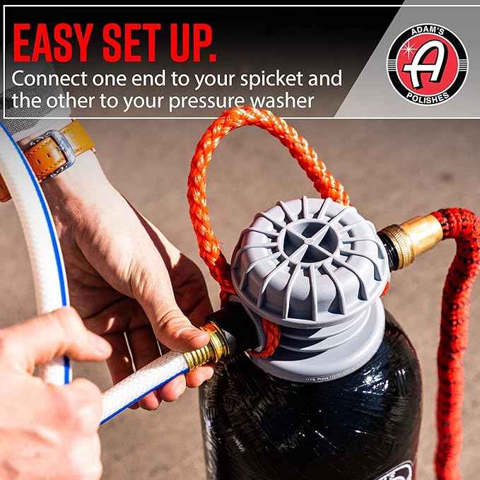 Adam's Polishes Portable Spotless Water Deionizer (Small) - Eliminates Water Spots, Spotless Rinse Touchless Detailing - Easy to Use Attaches to Regular Garden Hose