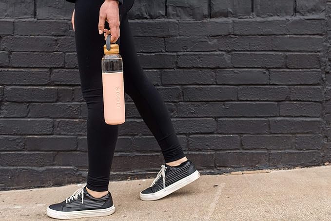 Full Circle 25 oz. Glass Water Bottle - Blush