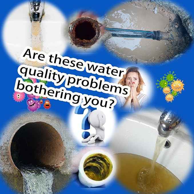 Hard Water Shower Filters, Showerhead Filters for Filtering Sediment and Other Impurities, High Output Household Tap Water Purifiers for Kitchen/Washing Machine/Bathrooms, Shower Water Filter Softener