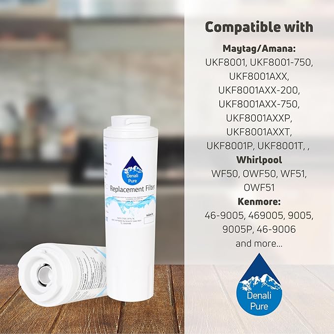 Replacement for for Whirlpool GI5FSAXVY02 Refrigerator Water Filter - Compatible with Whirlpool 4396395 Fridge Water Filter Cartridge