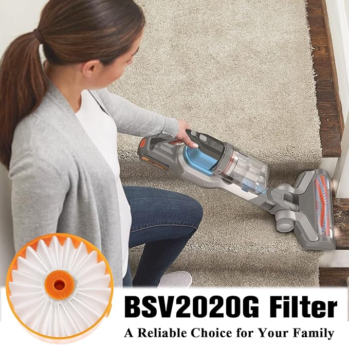 Filter Replacement for Black & Decker Powerseries Extreme Cordless Stick Vacuum Cleaner Fit for BSVF1 BSV2020 BSV2020G and BSV2020P. Replace Part # N665227, 6 * BSV2020G Filters By Improvedhand - AquaVibe