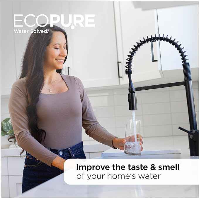 EcoPure EPWO4 Universal Large Capacity Whole House Water Filter Housing - NSF Certified - Premium Filtration System - Built to Last