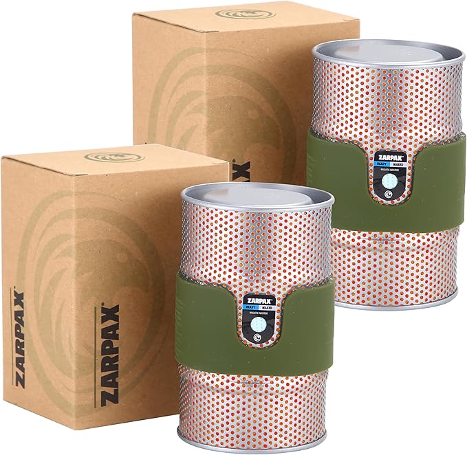 7oz Desiccant Canisters for Gun Safe 2-Pack – Reusable Gun Safe Dehumidifier Canisters, Silica Gel Canister for Safe Humidity Control, Moisture Absorber for Gun Safes and Ammo Boxes