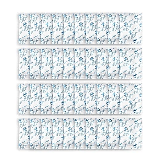 5Gram 40Packets Fonday Food Grade Silica Gel Packs Desiccants Moisture Absorbers Desiccants Packets Dehumidifier Packs