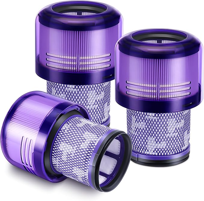 3 Pack V11 Filters Replacement for Dyson, Vacuum Filters Replacement Compatible with Dyson V11 Animal Torque Drive Complete V15 Detect Cordless Vacuum, Replace Part # 970013-02 - AquaVibe