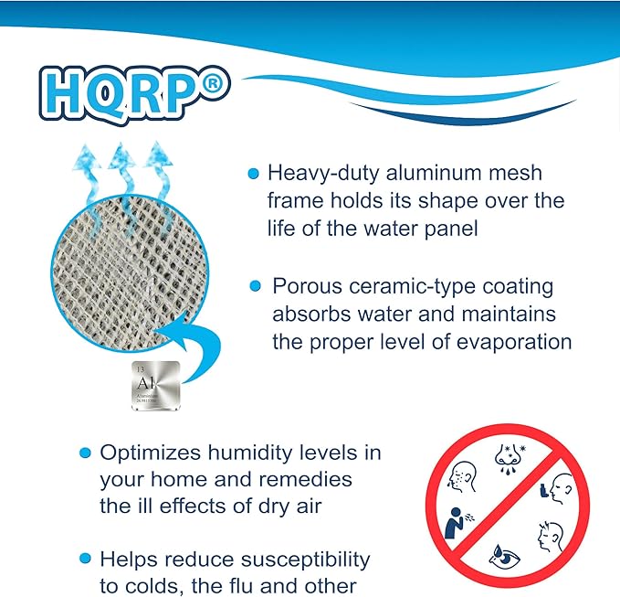 HQRP 15-Pack Water Filter Compatible with Trane/American Standard BAYPAD02A1310A; HUMD300A / HUMD500A / THUMD300ABA00B / THUMD500APA00B Humidifiers 10"x13"