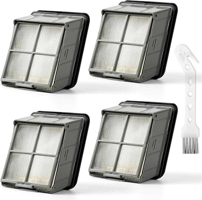 3930F 3882 HEPA Filter Replacement Compatible with Bissell CrossWave OmniForce Edge Cordless Multi-Surface Hard Floor Cleaner Wet Dry Vacuum, 4 Bissell FreshStart Filters for Select CrossWave, 1640066 - AquaVibe