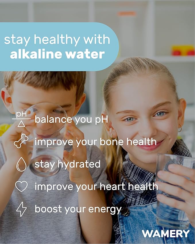 Wamery Alkaline Refrigerator Water Filter Replacement - Model DA29-00020B (HAF-CIN/EXP), 6-Month/300-Gallon, Twist-In Tool-Free Install, IAPMO to NSF/ANSI 42, 1 Pack