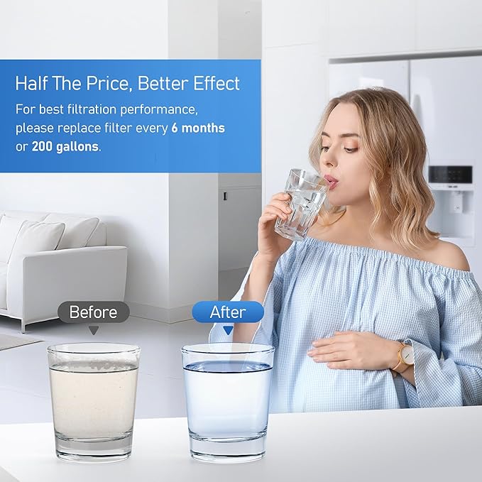 EDR1RXD1 Water Filter Replacement, Compatible with Everydrop Filter 1, Whirlpool WRS315SDHZ, WRS571CIHZ, WRS555SIHZ, WSF26C3EXF, WRS325SDHZ, WRF560SEHZ, WRF560SEHV, WRS555SIHW, 3 Pack