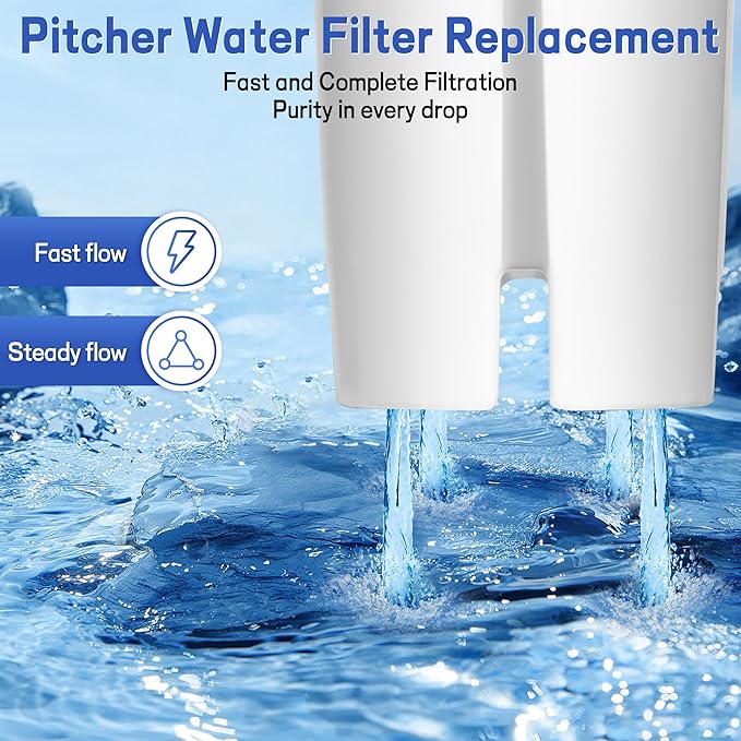 Replacement for Brita® Water Filter, Pitchers and Dispensers, NSF Certified Water Filter Replacement for Brita® Classic, OB03, Mavea® 107007 35557, 3 PCS Water Pitcher Filter