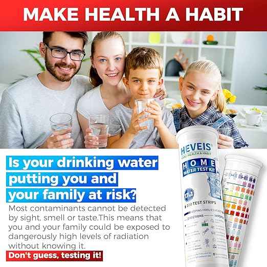 21-in-1 Home Drinking Water Testing Kit - 120 Strips + 4 Bacteria Tests - Tap and Well Water Test Kit, Easy to Test and Read for Hardness, Lead, Iron, Fluoride, pH, Copper, Bacteria and More