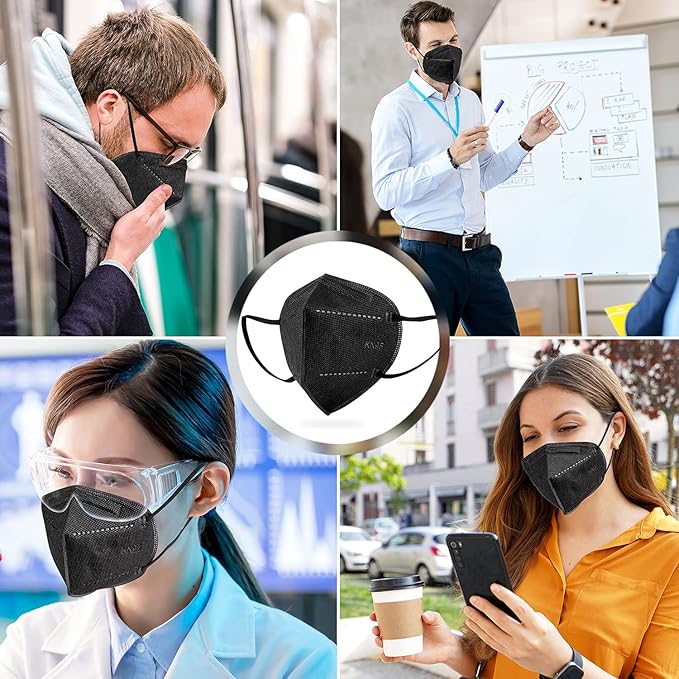 BLScode KN95 Face Mask 60 Pack,Individually Wrapped 5-Layer face Masks,Filter Efficiency≥95% - AquaVibe