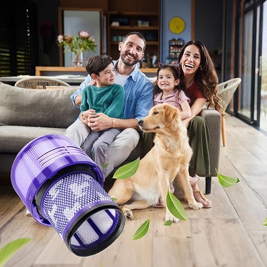 3 Pack V11 And V15 HEPA Filter Compatible for select Dysn V11 (SV14, SV15, SV17, SV28) and V15 (SV22, SV47) cordless vacuum cleaners. Replacement part for Dyson part number: 970013-02 - AquaVibe