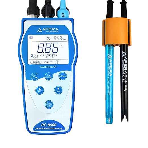 Apera Instruments Premium Series PC8500 Portable Handheld pH/Conductivity Meter Kit (AI5524)