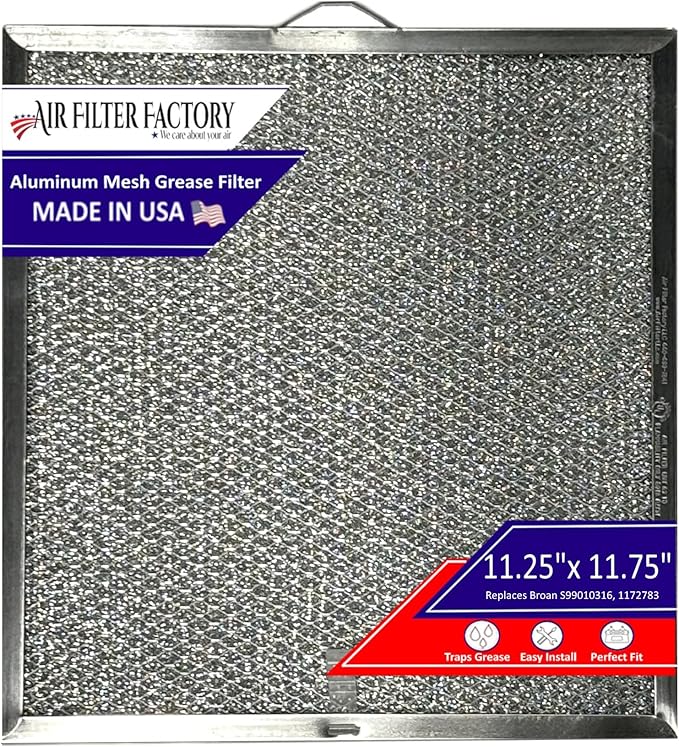 Air Filter Factory Grease FIlter S99010316, 1172783, SNTK7449000, NTK7449000, AP5610404, 99010316 Replacemet For Broan Range Hood Aluminum Grease Filter