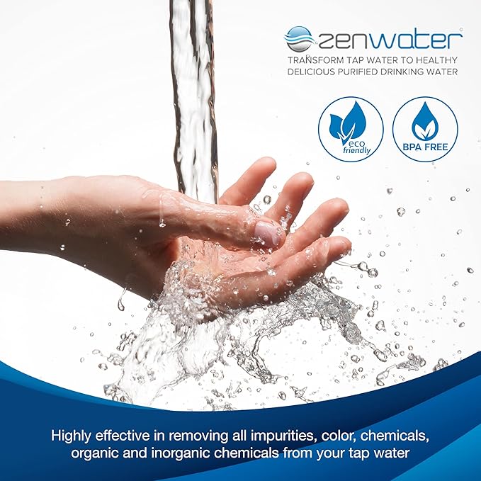 Genuine Micro Ceramic Dome Filter Replacement - Exclusively for Zen Water Countertop Gravity Filtration System - Clean and Mineral-Rich Hydration