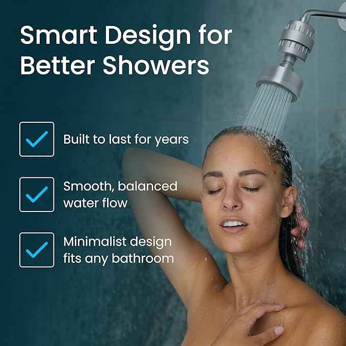 LAIFsolutions Swivel Shower Head for Vortex-Action Shower Filter – Advanced Purification with Copper-Zinc KDF for Hard Water – Reduces Chlorine & Heavy Metals – Revitalizes Skin & Hair (Sprayer)