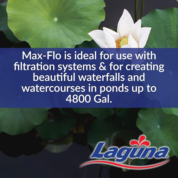 Laguna Max-Flo 2400 Electronic Waterfall and Filter Pump for Ponds Up to 4800-Gallon