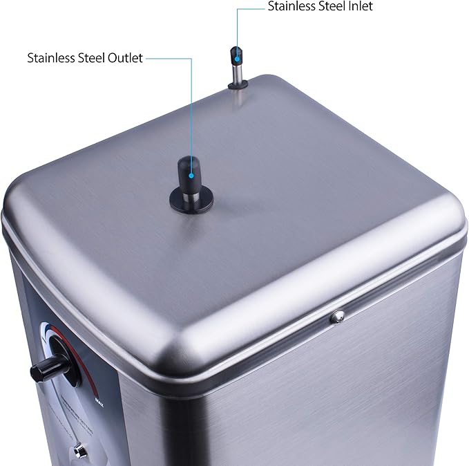 Ready Hot 41-RH-200-F570-CH Instant Hot Water Dispenser System, 2.5 Quarts Manual Dial Single Lever Hot Water Faucet, Polished Chrome