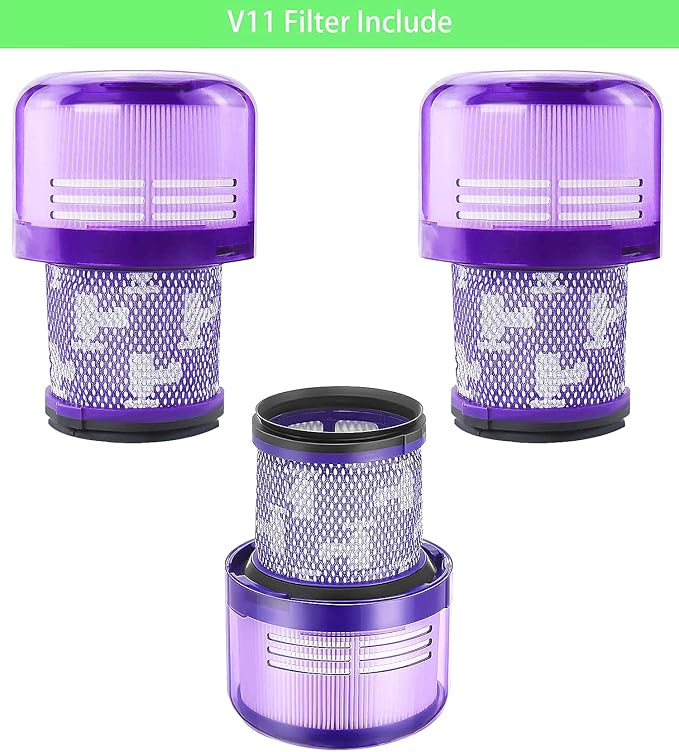 V11 Animal Filter Replacement Compatible with Dyson V11 Torque Drive V11 Animal V11 Complete V11 Extra V15 Detect Vacuums, Part 970013-02. - AquaVibe