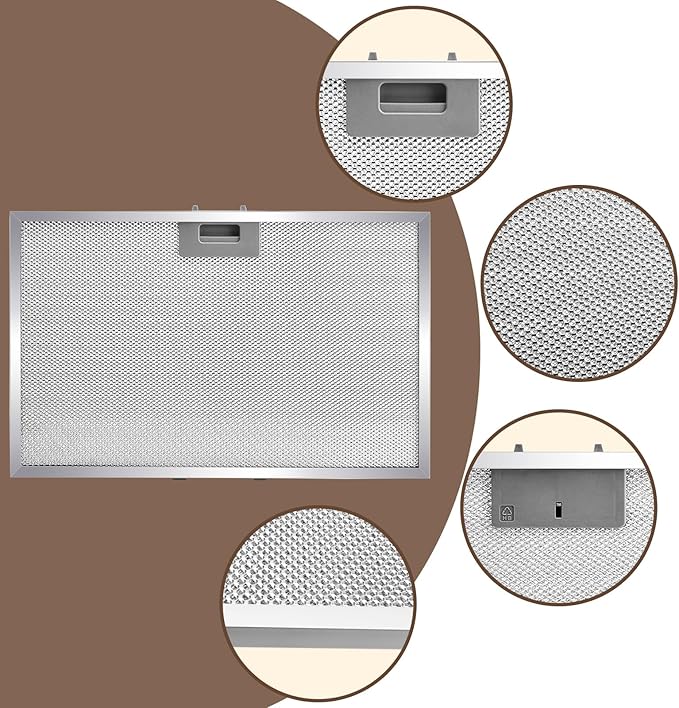 2 PCS WB02X11012 Grease Filter 17.44 x 11.6 x 0.35 inches Compatible with GE Range Hood - AquaVibe