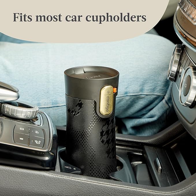 Contigo x Ally Love Stainless Steel Vacuum-Insulated Travel Mug with Autoseal and Easy Clean Lid,Spill-proof,Keeps Drinks cold 24 hrs & hot for 11 hrs,BPA Free,16oz.,West Loop 3.0,Licorice,(Pack of 4)