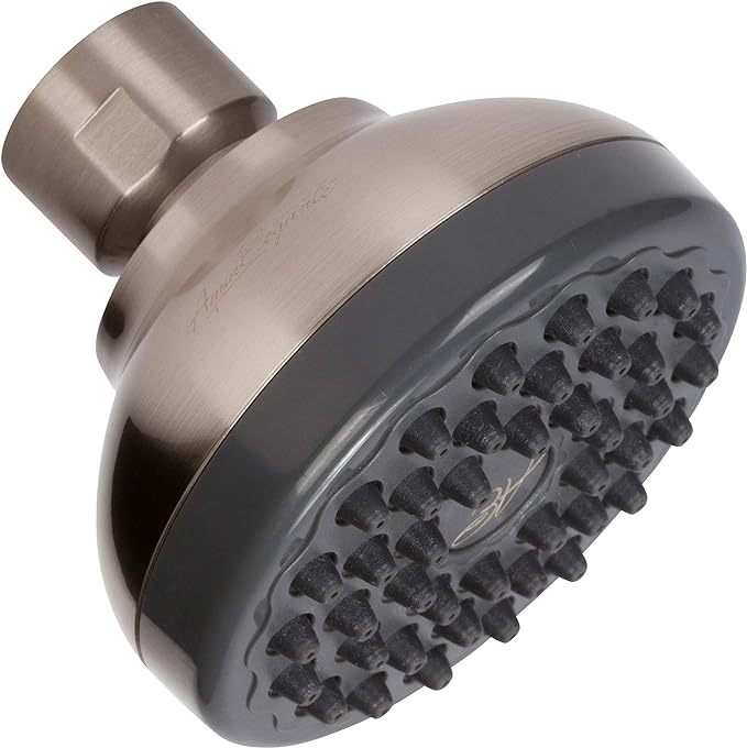 Pressure Boosting Shower Head - High Pressure Water Saver Showerhead Best For Low Flow Showers, 1.8 GPM - Brushed Nickel & California Certified - AquaVibe