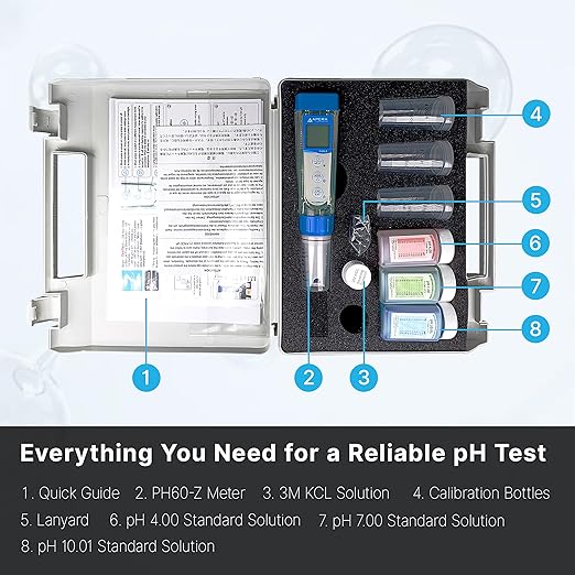 APERA INSTRUMENTS AI3711 PH60-Z Bluetooth Smart pH Tester Powered by ZenTest Mobile App with Cloud-Based Datalogger