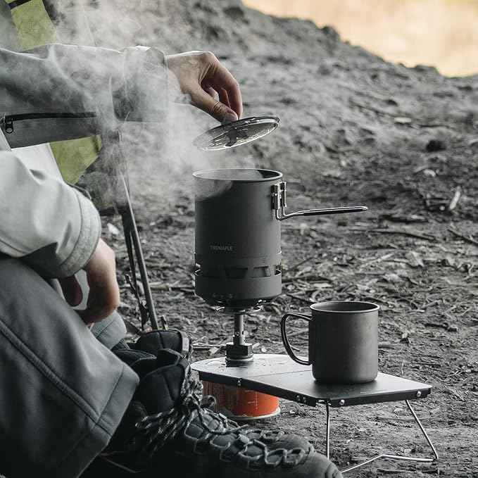 Fire-Maple Petrel Quickboil Pro Ultralight Cooking System – Compact & Fast-Boiling Backpacking Stove Pot Set, Ideal for Hiking, Solo Camping, Travelling, Hunting Trips | Petrel Quickboil Pro System
