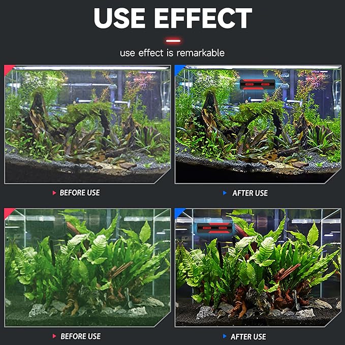 Aquarium Clean Light,22W UV Double Tube Sanitizer Clean Light with Timer, Fish Tank Aquarium Water Cleaning Algae Removal Lamp for Ornamental Fish Tanks, Large Aquariums