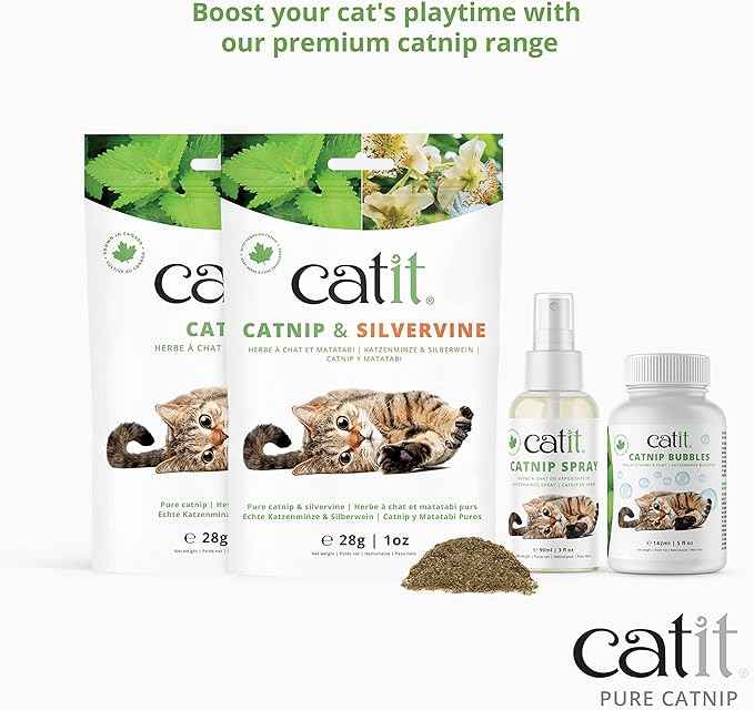 Catit Dried Catnip for Stimulating Indoor and Outdoor Cats, 2 oz. (Pack of 2)