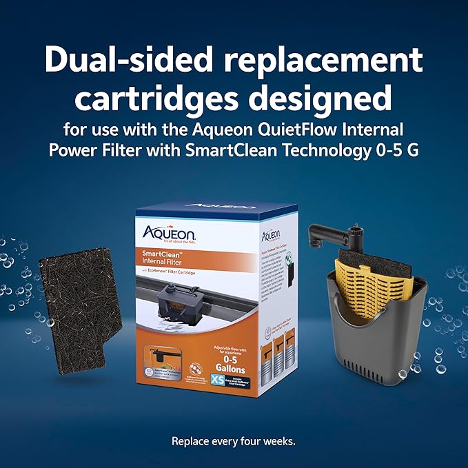 Aqueon Aquarium Fish Tank EcoRenew Filter Cartridge, Extra Small 3 Pack - AquaVibe