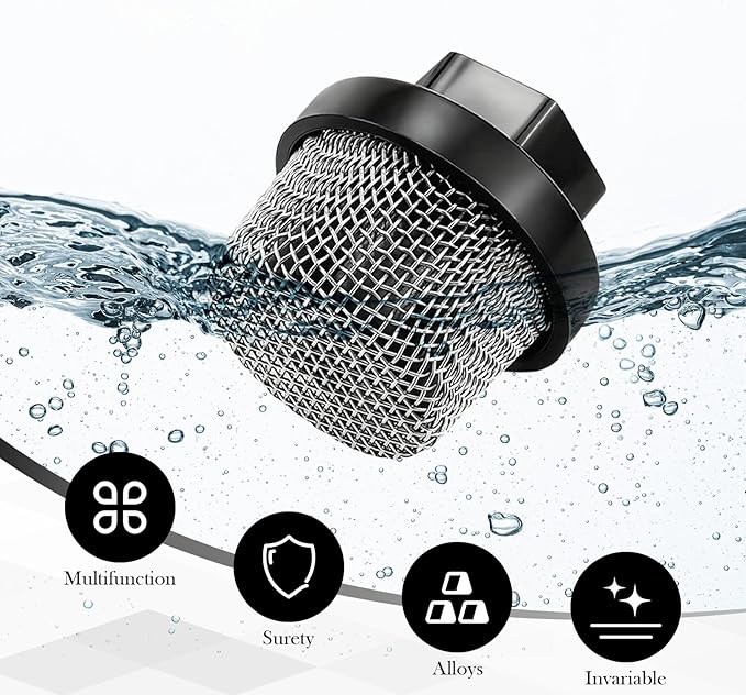 4Pcs Hose Inlet Strainer Filter, Water Pump Filters, Garden Hose Filter, Water Hose Filter for Sprayer (0.67 in)