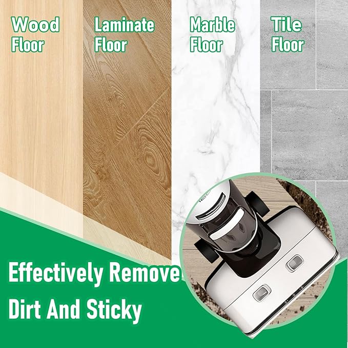 Only Floor ONE S7 Steam Roller Brush Replacement and Vacuum Filter Kit Compatible with Tineco Floor ONE S7 Steam Cordless Wet Dry Vacuum Replacement Parts,2 Roller Brushes,2 Filters,1 Cleaner Brush - AquaVibe