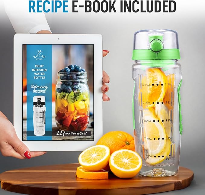 Portable Water Bottle with Fruit Infuser