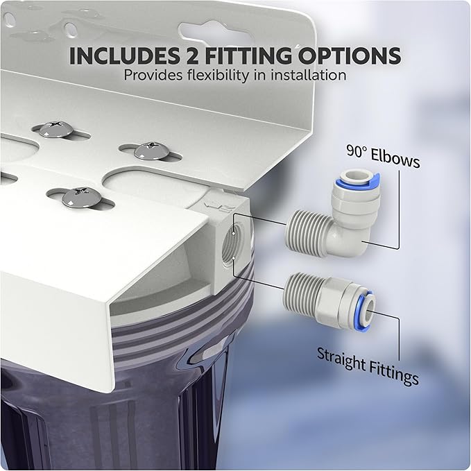 Aquatic Life Color Changing Deionization DI Resin for Hydroponic Reverse Osmosis Water Filter System RO Filtration Unit, Double Canister - AquaVibe