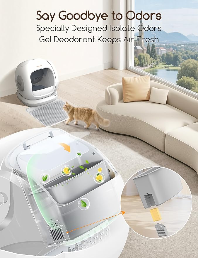 MeoWant 3PCS Pet Odor Eliminator Suitable for Cat Litter Box MW-SC02