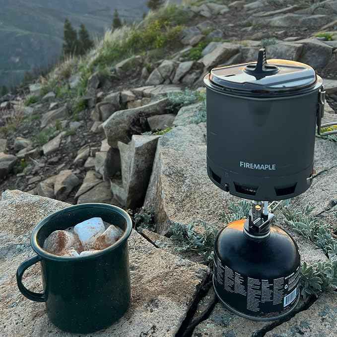 Fire-Maple Petrel Quickboil Pro Ultralight Cooking System – Compact & Fast-Boiling Backpacking Stove Pot Set, Ideal for Hiking, Solo Camping, Travelling, Hunting Trips | Petrel G2 Cooking Set