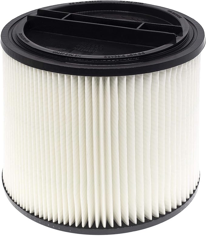 90304 90350 Shop Vac HEPA Cartridge Replacement Filter, Compatible with Shop Vac 90350 90304 90333 Vacuum Cleaner, fits Most Wet/Dry 5 Gallon and Above, 1 Pack - AquaVibe