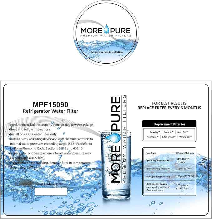 Filters Water Filter, Compatible with Maytag UKF8001, 1 pack