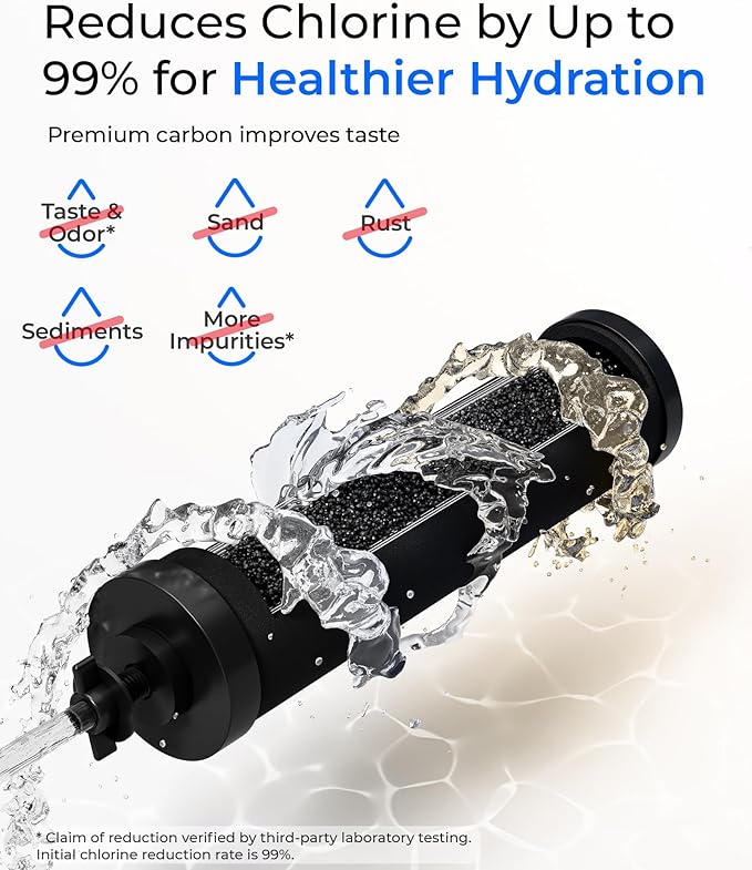 Waterdrop Gravity-fed Water Filter System, Reduces Lead and up to 99% of Chlorine, NSF/ANSI 42&372 Standard, with 2 Black Carbon Filters and Metal Spigot, King Tank Series - AquaVibe