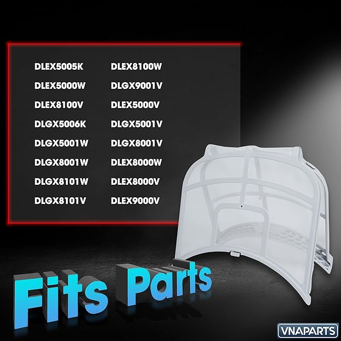 DLEX5005K DLEX5000W DLEX8100V DLGX5006K DLGX5001W DLGX8001W DLGX8101W DLGX8101V DLEX8100W Dryer Lint Filter Screen Replaces For LG DLGX9001V DLEX5000V DLGX5001V DLGX8001V DLEX8000W DLEX8000V DLEX9000V