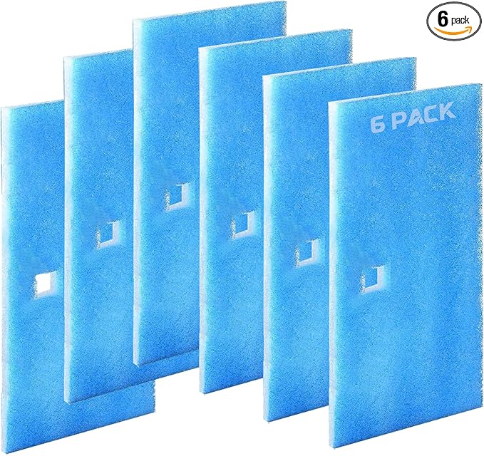 6 Pack RV AC Filter 6" X 14" MERV 8 Rated RV Air Filter Replacement Unit Compatible with Coleman Mach Air Conditioner - AquaVibe