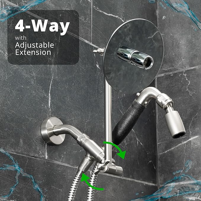 High Sierra® - Solid Lead-Free Metal 4-Way Combo with GEN 3 REFLECTIONS™ Fixed and Handheld Shower Head with Hose. Run Separately or Both at Full Flow - 1.8 GPM per Shower Head - Oil Rubbed Bronze