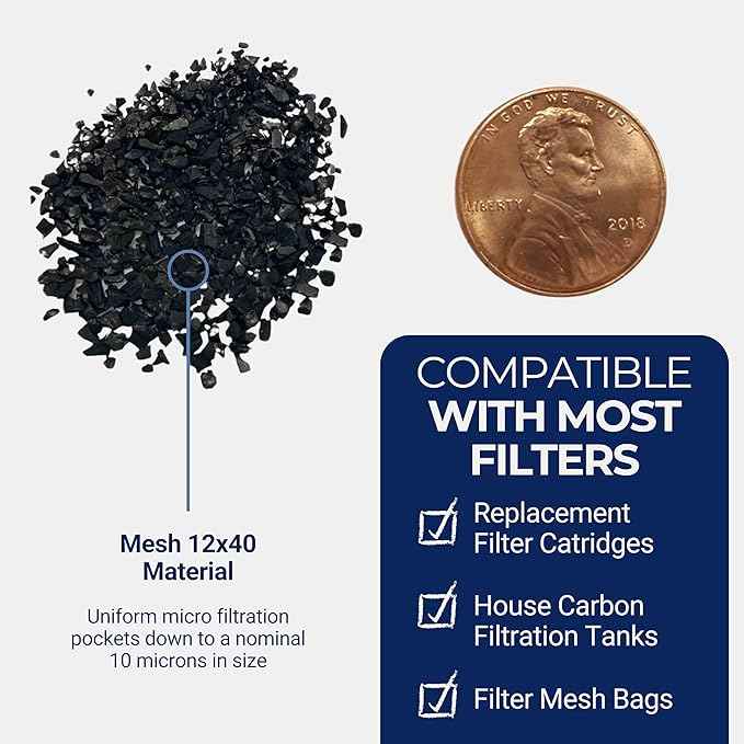 IPW Industries, Inc. - Bulk Activated Carbon - Coconut Shell Granular Activated Charcoal (GAC) for Water Filtration and Replacement Media (20lbs.)