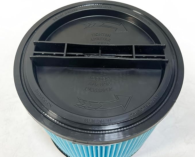 Nispira 90350 90304 90344 High Performance Filter Cartridge Replacement For Shop-Vac Wet Dry Vacuum Nanofiber with Lid, 2 Packs - AquaVibe