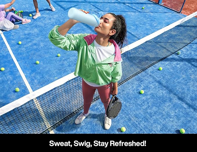 POWCAN 26 oz Insulated Water Bottle with 2-in-1 Straw and Spout Lid, Keep Cold 24H, Leak-Proof, Fits in Car Cup Holder, Stainless Steel Water Bottle for Sports, Travel, Gym, Gift, and School (Ace)