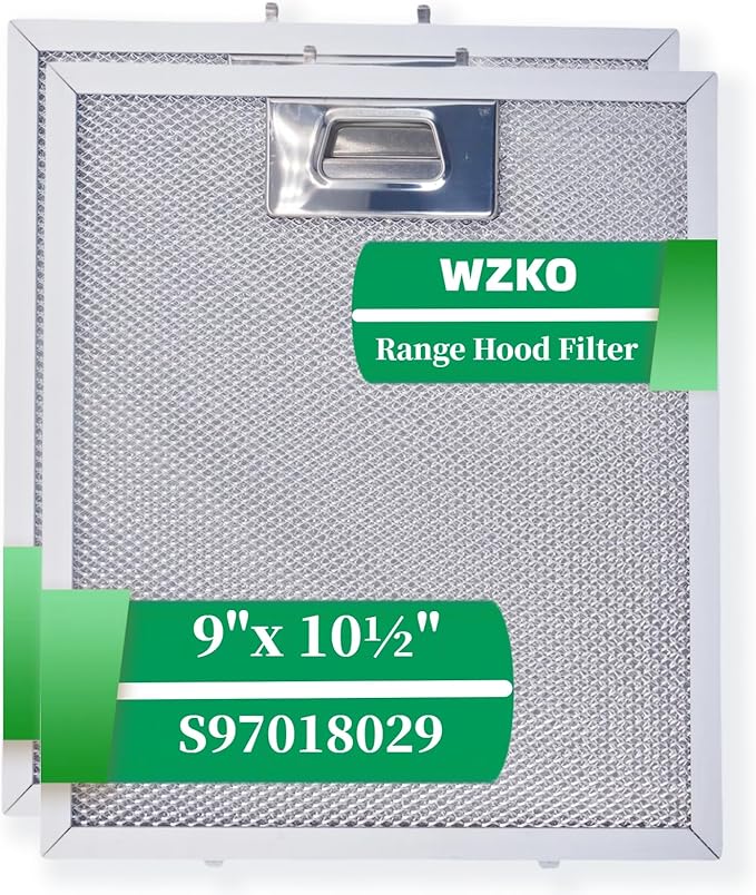 S97018029 Range Hood Filter Replacement, Upgraded Stainless Slip Joint 5-Layer Aluminum Mesh Hood Vent Grease Filter for Broan B5 Series, Alternative 1932913, 9"x10.25" (230x260mm) pack 2